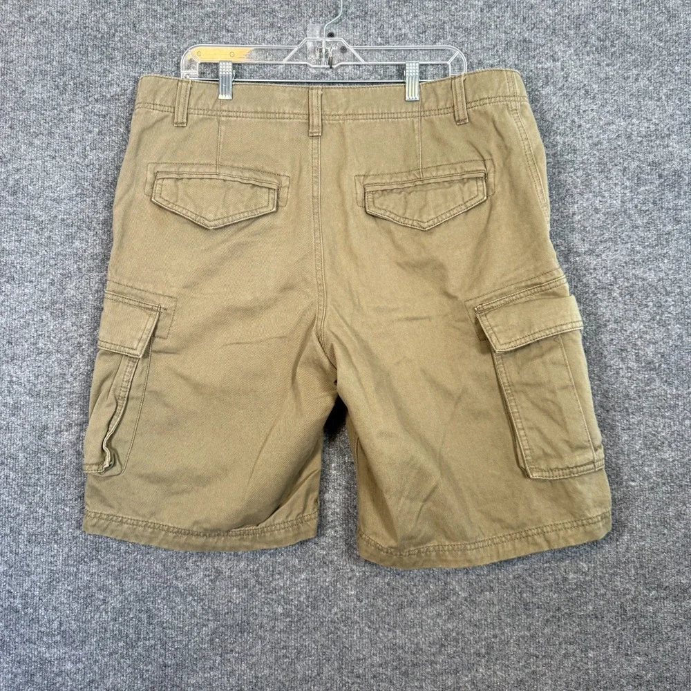 Timberland Shorts Mens 38 Green Cargo Cotton Relaxed Baggy‎ Y2K Casual Outdoors